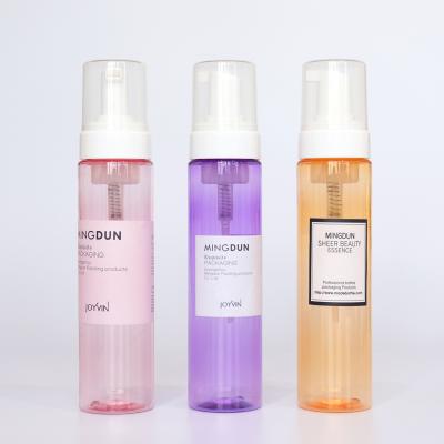 China BEAUTY PACKAGING 250ml PETG Cylinder Plastic Bottle Empty Heavy Soap Bottle Foaming Personal Care Set for sale