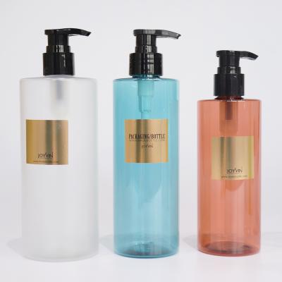 China 300ml 400ml PET High Capacity Set Lotion Pump Bottle Shampoo Wash Bottle For Men Used Mens Shower Gel Bottle for sale