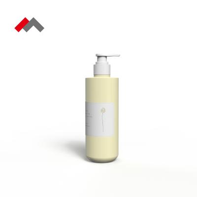 China BEAUTY PACKAGING 300ml HDPE Plastic Cylinder Bottle Personal Care Shampoo Heavy Wash Gel With Pump Customizable Shampoo Bottle for sale