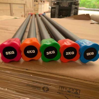 China Universal Wholesale High Quality Weighted Body Bar Weighted Bar Weight Lifying Bar for sale