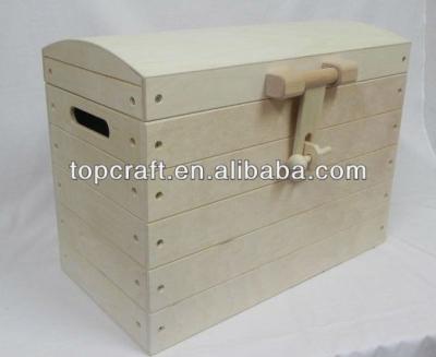 China TREASURE CHEST WOODEN PLAIN CUTTING BOX CRAFT PYROGRAPHY WOODEN TOY BOX Recyclable for sale