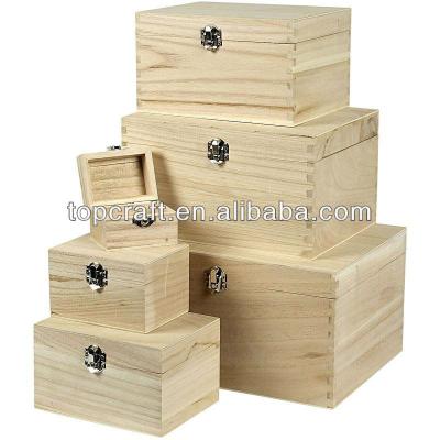 China Recyclable WOODEN BOX Small Trinkets Small Coins Treasure Chest Jewelry Box for sale