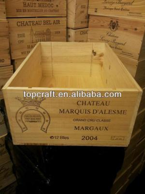 China Europe Vintage Wine Wooden Crate For Sale for sale