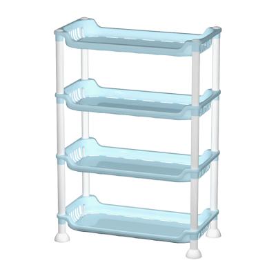 China Living room integrated multi-layer non-perforated household novelty kitchen and bathroom balcony storage interwoven rack for sale