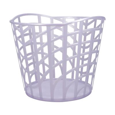 China Customized Wholesale Large Mesh Clothes Bathroom Household Storage Round Wash Basket Casual Laundry Basket Laundry Organizer for sale