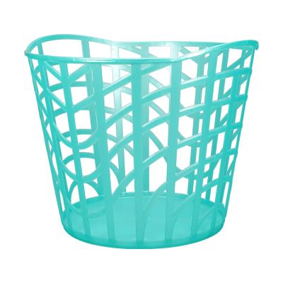 China Wholesale Household Bathroom Clothes Plastic Customized Laundry Organizer Basket Casual Round Storage Large Mesh for sale