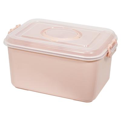 China Wholesale New Fashion Folding Eco-friendly Simple Design Clothes Home Toys PP Plastic Storage Box With Handle for sale