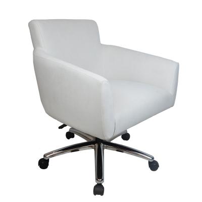 China Adjustable Large Size Cream Fabric Leisure (Height) Computer Desk Chair for Home and Office for sale