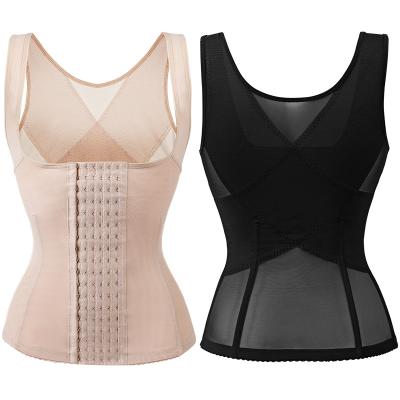 China Breathable Ladies Body Shapewear Waist Trainer Corset Underwear Vest Mesh Workout Shaper for sale