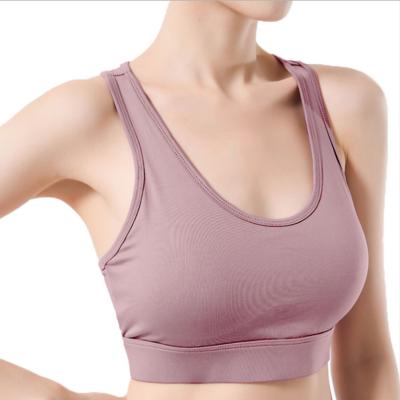 China Shockproof Breathable Fixed Strap Mesh Yoga Back Bra and Gather Sports or Home Underwear for sale