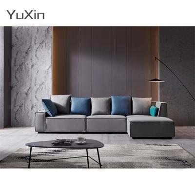 China Simple modern corner L type living room furniture (other) adjustable sofa set small apartment royal furniture for sale