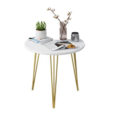 China Adjustable Delicate Side Console Gold Marble Stool (Other) Side Coffee Table for sale