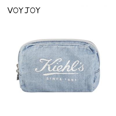 China Cute VOY JOY Travel Waterproof Portable Women Makeup Bags Organizer Denim Pouch Hanging Wash Bags Man Durable Cosmetic Bag Toiletry Bag for sale