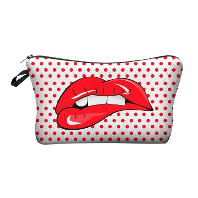 China New Design Durable Makeup Bag Printing Travel Bags Pouch Cute Women's Pattern Cosmetic Organizer Bag for sale