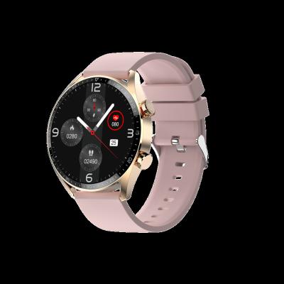 China New 2023 Touch Screen Smart Watch For Ladies Man 1.3inch OLED Body Temperature BT Call Wristband Smartwatch T60 for sale