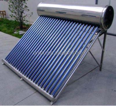 China Galvanized Steel Heat Pipe Water Heater With Reflector Pressurized Solar Solar Collector for sale