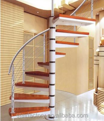 China Australia small indoor spiral staircase, used indoor stairs, wooden stair nosing, TS-232 for sale