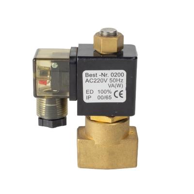 China KSD Automatic High Quality Series Mains Water Solenoid Valve Normally Closed Free Brass Solenoid Valve AC220V AC230V for sale