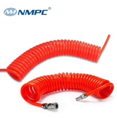 China High Quality Multicolor Flexible Polyurethane Flexible Polyurethane Hose Sprial Air Spring PU Pneumatic Tube for sale