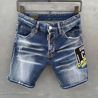 China Breathable Mens Blue Denim Shorts Brand Jeans Male Stretch Straight Fit Jeans Shorts Pants High Quality Man Shorts Casual Jeans 9828 for sale