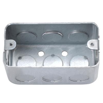 China Installing wire and cable in 2*4 wall housing galvanized steel underground floor box for sale