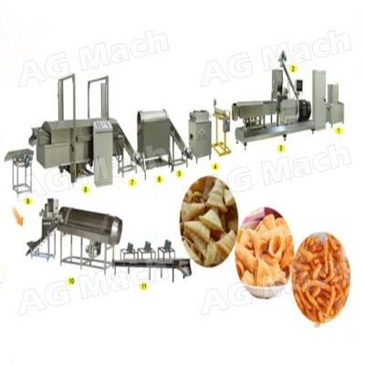 China Salad fries; Crispy rice; Puffed fish cakes; Chips Processing Line Snack Food Extruding Puffe Commercial Bugles Machine for sale