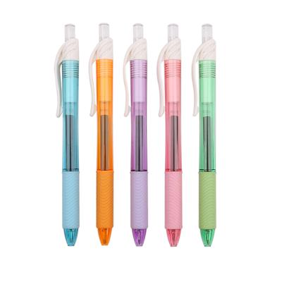 China Custom Logo Custom Logo Plastic Gel Pen Promotional Black Ink Free Samples Colorful Normal Good Writing Gel Ink Pen for sale