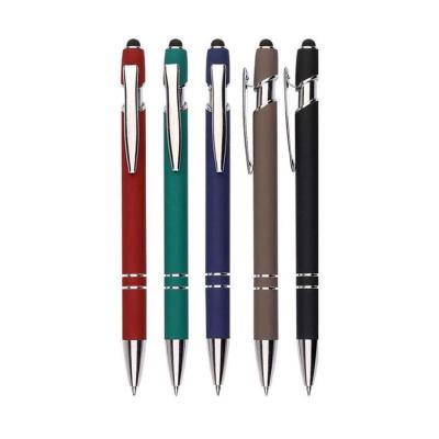 China Low MOQ Laser Engraving Promotional Bestselling Free Logo Metal Pen Alpha Stylus Pen for sale