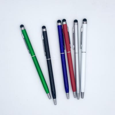 China Metal Engraving Metal Logo Customized Slim Promotional Stylus Pen Engraving Pen Metal Free Sample for sale