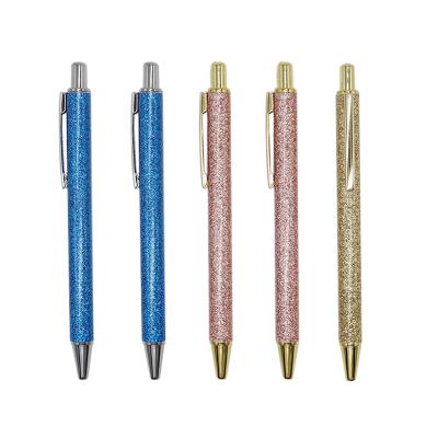 China office & School Pen Read to Board Metal Colorful Luxury Shiny Retractable Ballpoint Pen for sale