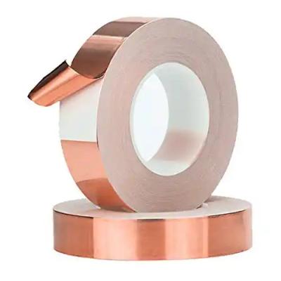 China Heat-Resistant Copper Tape Single-Sided Conductive Adhesive Foil Copper Tape, Used for Electrical Maintenance, Anti-Plugging, Stained Glass for sale