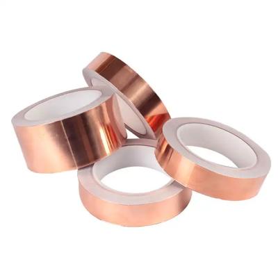 China Heat-Resistant Copper Tape Single-Sided Conductive Adhesive Foil Copper Tape, Used for Electrical Maintenance, Anti-Plugging, Stained Glass for sale