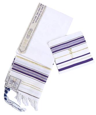 China Promotion modern wholesale factory custom oem tallit unisex prayer shawl for sale