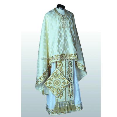 China OEM Manufacturer Orthodox Vestments Modern Cream Church Formal Vestment for sale