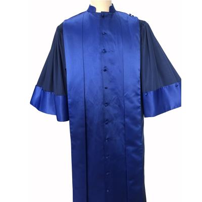 China Modern High Quality Custom Made Blue Judge Robe Long Gown Toga Dress for sale