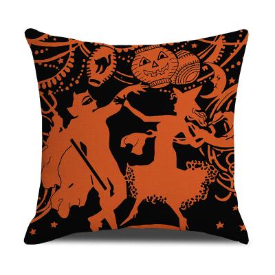 China Halloween Design Sofa Cushion Anti-Static Custom Decorative Pillow, Mixed Canvas With Digital Printing for sale