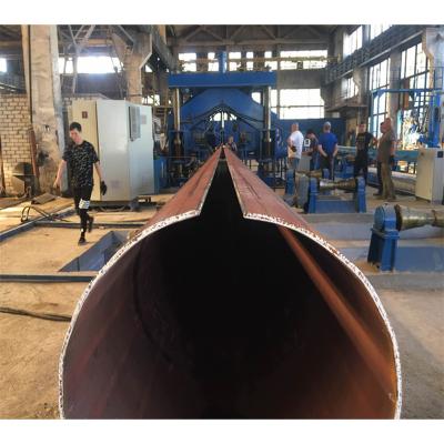 China Electric Drain Pole Production Line Tapered Steel Pipe Making Machine Tube Making Machine for sale