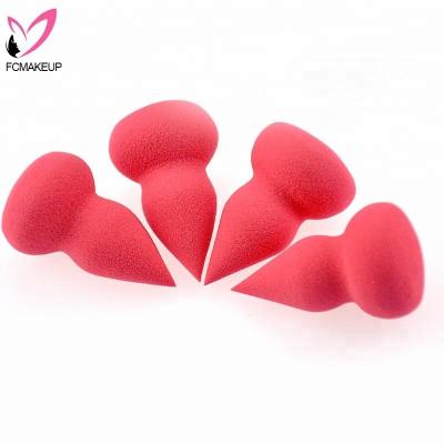 China Soft Non-latex Squash Shape Design Pointed Pointed Makeup Sponges Face Colored Cosmetic Puff Sponge Blender for sale