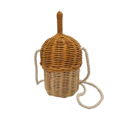 China Wholesale Fashion Kids Beach Handmade Rattan Bag Bali Beach Straw Bag for sale