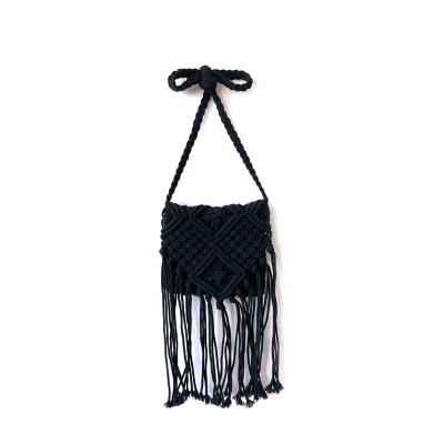 China Soft Handmade Macrame Beach Style Straw Beach Bag Weaving Cross Stitch Bag - Body Bag for sale