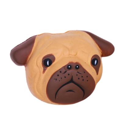 China Funny Face Educational Pug Dog Squishy Jumbo Other Educational Squishy Toys, PU Bulldog Stress Ball Reliever for sale