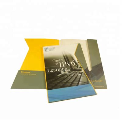 China Wholesale Customized Size Printed Paper Folder Recyclable for sale