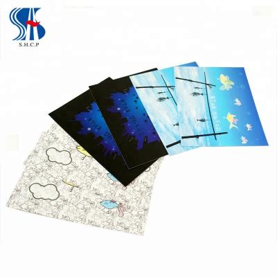 China Wholesale Custom Printing Europe Kraft Paper Postcard Greeting Card for sale