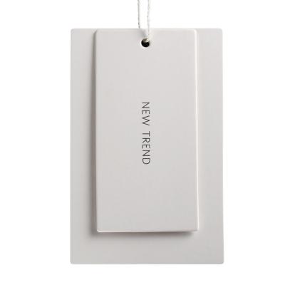 China paper & Custom Cardboard Hang Tag For Clothing Garment Swing Paper Tags for sale