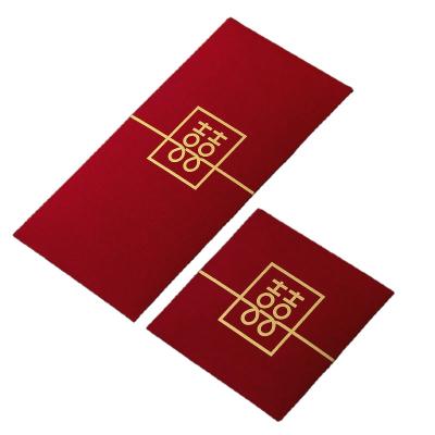 China paper & Custom Chinese Cardboard New Year Embossed Gold Stamping Red Packet Lucky Silver Wedding Envelope for sale