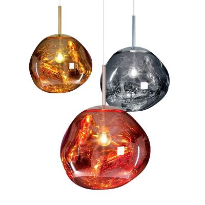 China Modern Creative Design Window Bar Counter Cafe Hotel Mall Decorative Lamp Lava Glass Chandelier Restaurant Shopping for sale