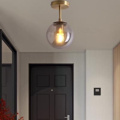 China Modern Drop Shipping Modern Glass Pendant Lamp Led Hanging Lights Gold Fixtures Living Room Bedroom Attic Industrial Decor Luminaria for sale