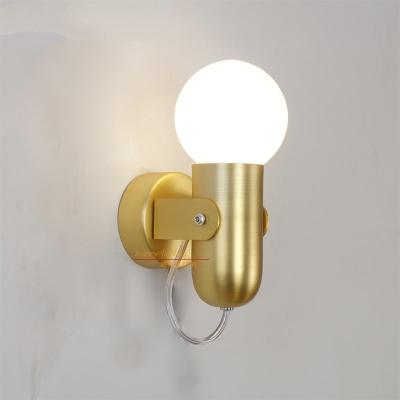 China Modern Indoor Modern Iron Wall Lamp Wall Light Fixtures Bathroom Bedside Lamp Aisle Aisle Sconce One Drop Shipping for sale