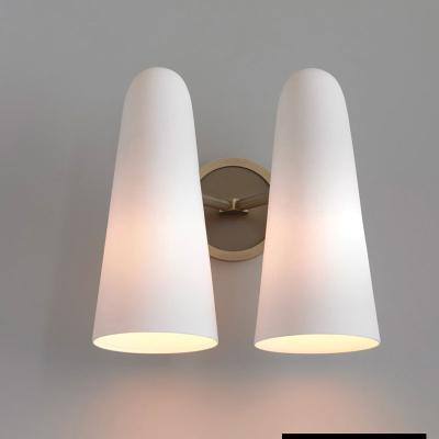 China Modern simple modern milk glass wall lamp bedroom wall sconces bathroom light fixtures for dinning room home decor one drop shipping for sale