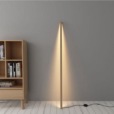 China European Luxury Home Decor Coffee Wood Led Floor Lamp Living Room Bedroom Floor Lamp Walnut Solid Wood Floor Lights drop shipping for sale